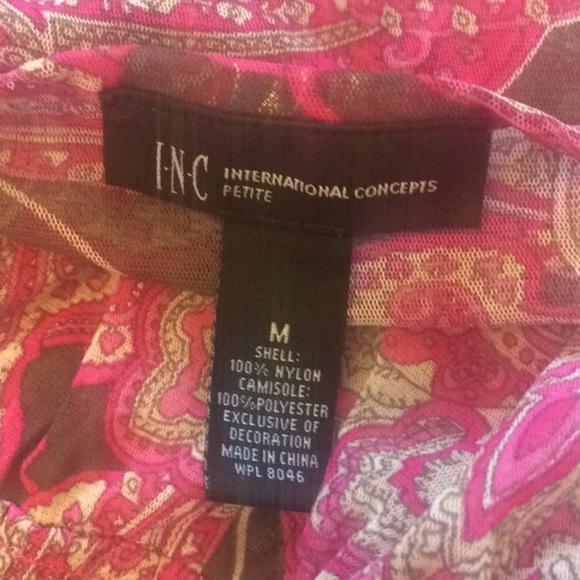 FINAL MARKDOWN Ladies inc sheer caftan style top medium petite - Picture 6 of 6